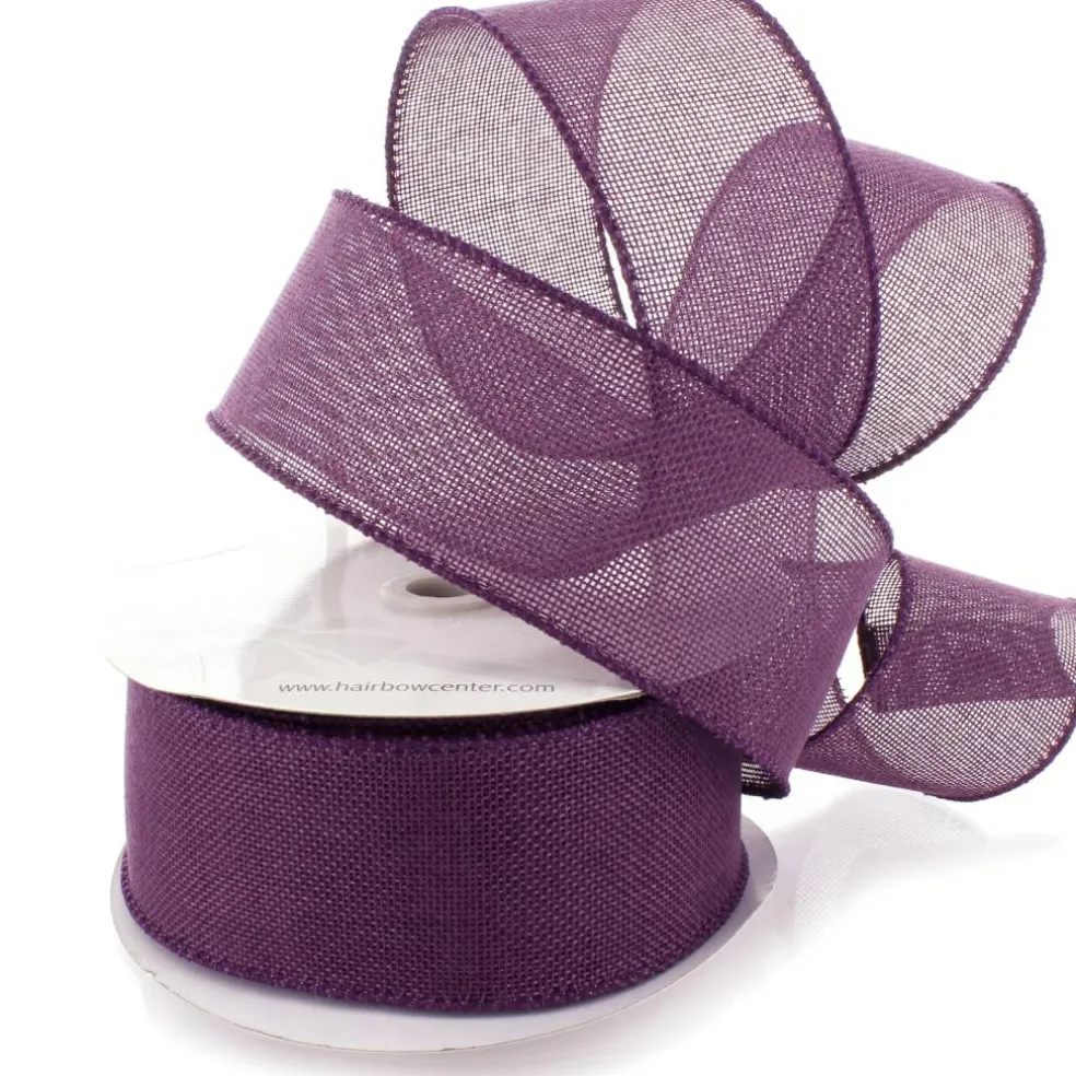 2.5" Wired Burlap Ribbon