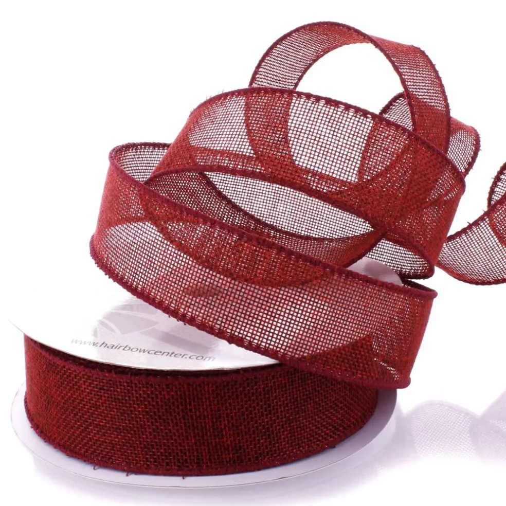 1.5" Wired Burlap Ribbon