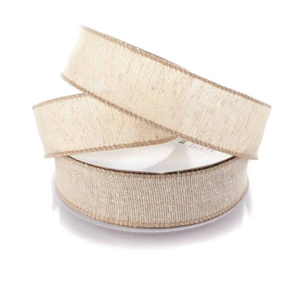 1.5" Wired Burlap Ribbon