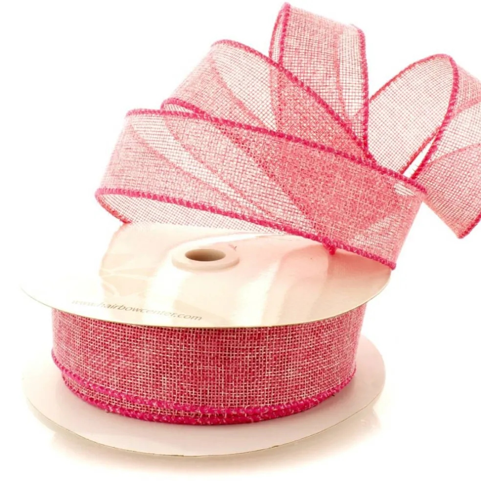 1.5" Wired Burlap Ribbon