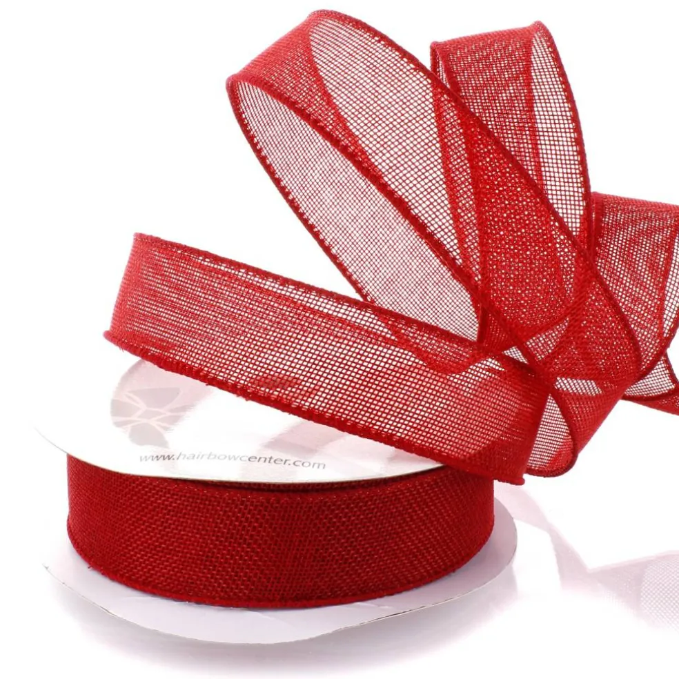 1.5" Wired Burlap Ribbon