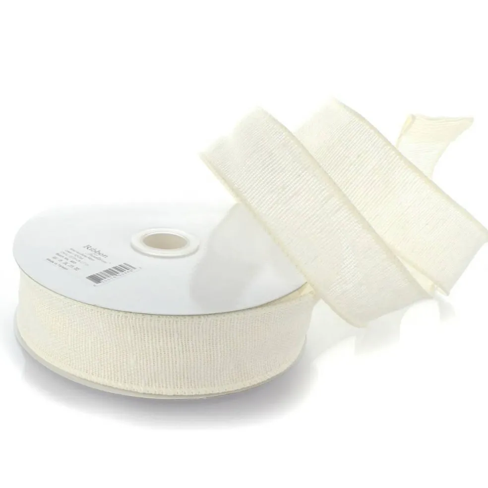 1.5" Wired Burlap Ribbon