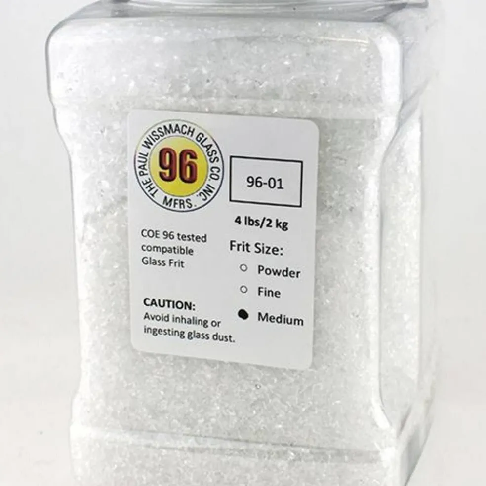 Wissmach Glass Frit Clear Medium 4lb. 96 COE