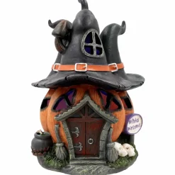 8.25" Witch Hat Pumpkin House by Ashland®