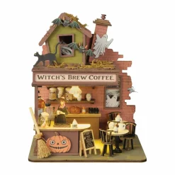 Witch's Brew Coffee Shop DIY Lighted Diorama Kit by Make Market®