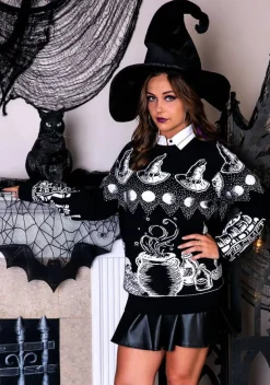 Witch Spellcraft and Curios Halloween Sweater