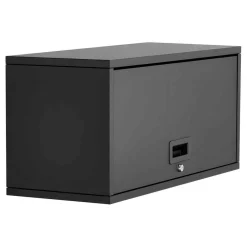 27.5W Metal Wall Cabinet with Up-Flip Door, Garage Storage Organizer Floating