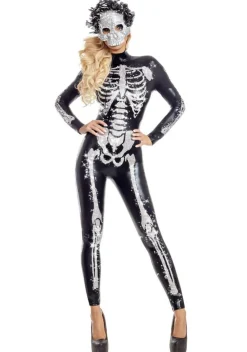 Women's Glamorous Skeletal Beauty Costume