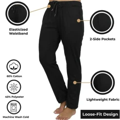 Women's Loose Fit Classic Lounge Pants (Sizes, S-3XL)