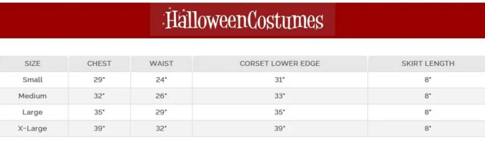 Women's 5 PC Devilicious Corset Costume