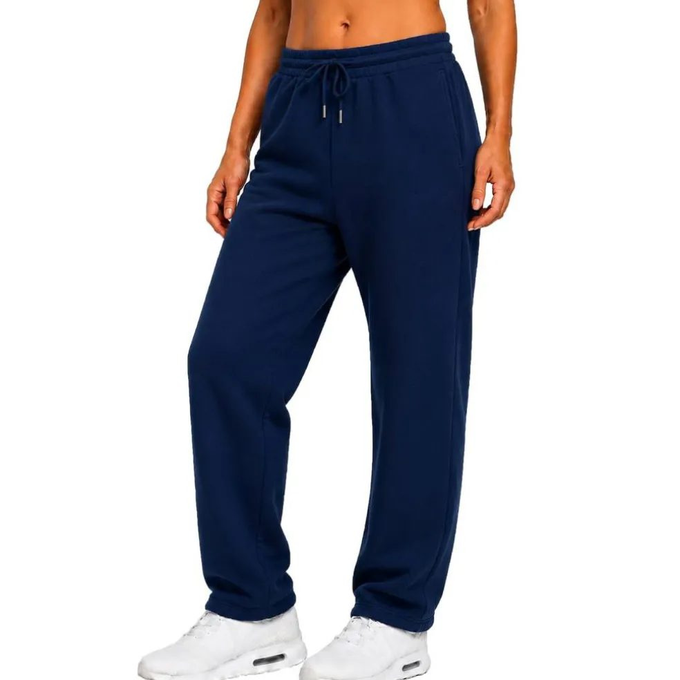Women's Regular Fit Open Bottom Fleece Jogger Sweatpants (S-3XL)