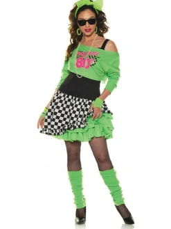Women's Totally 80s Awesome Party Groupie Girl Costume
