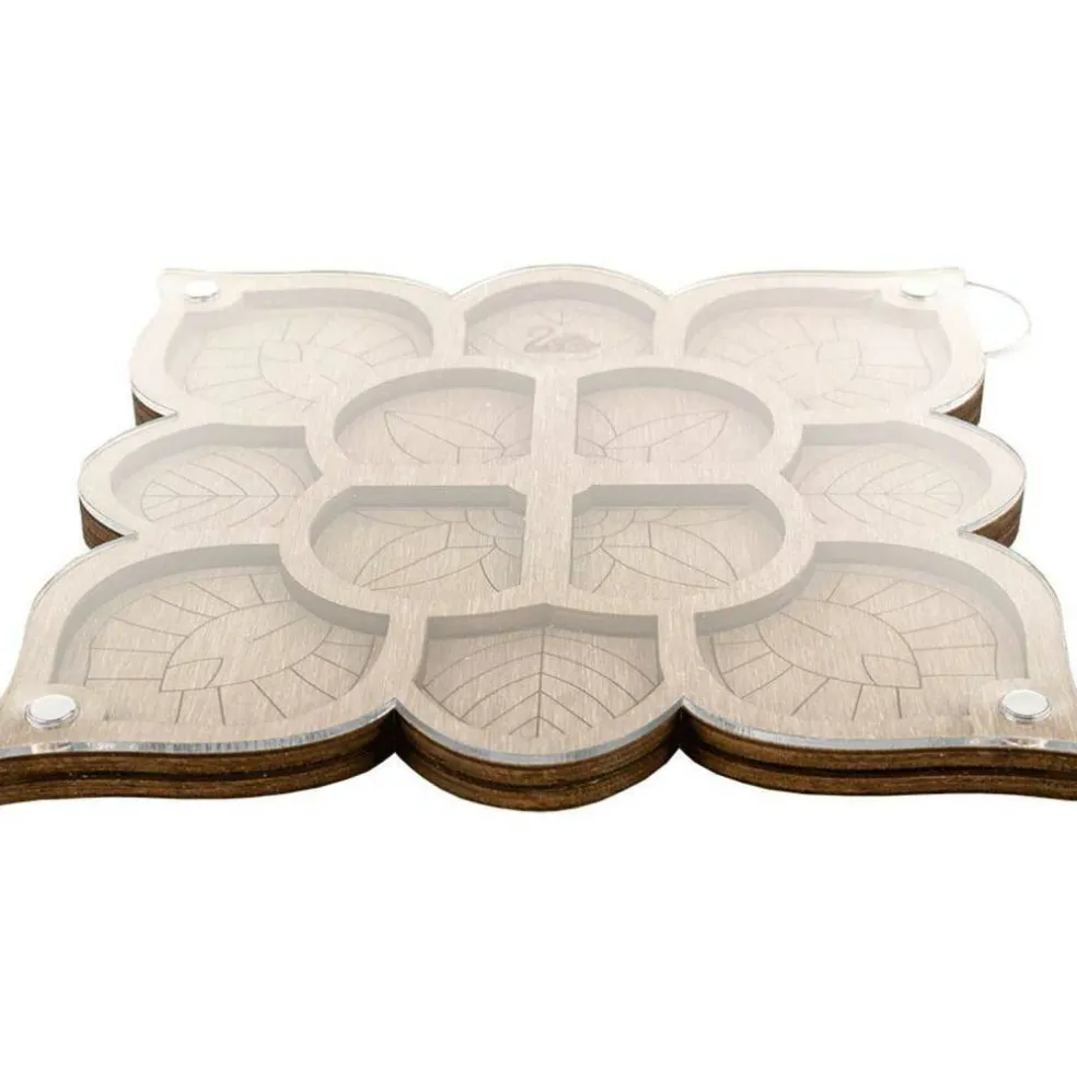 Wonderland Crafts 6" Mandala Bead Organizer with Transparent Cover