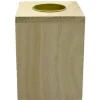 Wood Candlestand  6pc 4.5"