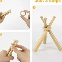 Wooden Baseball Stand, Baseball Holders for Display Balls Baseball Table Centerpieces for Baseball Players Fans Sports Lover