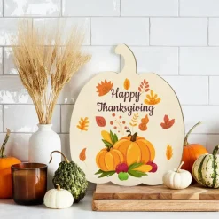 Wooden Pumpkins Ornaments to Paint Halloween Thanksgiving
