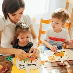 Wooden Pumpkins Ornaments to Paint Halloween Thanksgiving