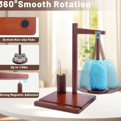 Wooden Yarn Holder for Crocheting