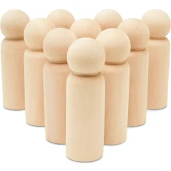 Wood Peg Doll People Unfinished Multiple Sizes Dad, for Crafts & Play | Woodpeckers