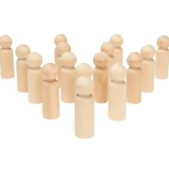 Wood Peg Doll People Unfinished Multiple Sizes Dad, for Crafts & Play | Woodpeckers