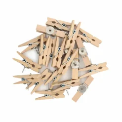 Wood Push Pin Clips, 20ct. by B2C™