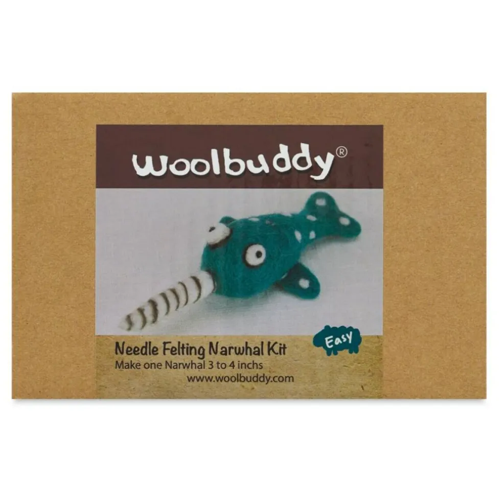 Woolbuddy Needle Felting Kit - Narwhal Kit