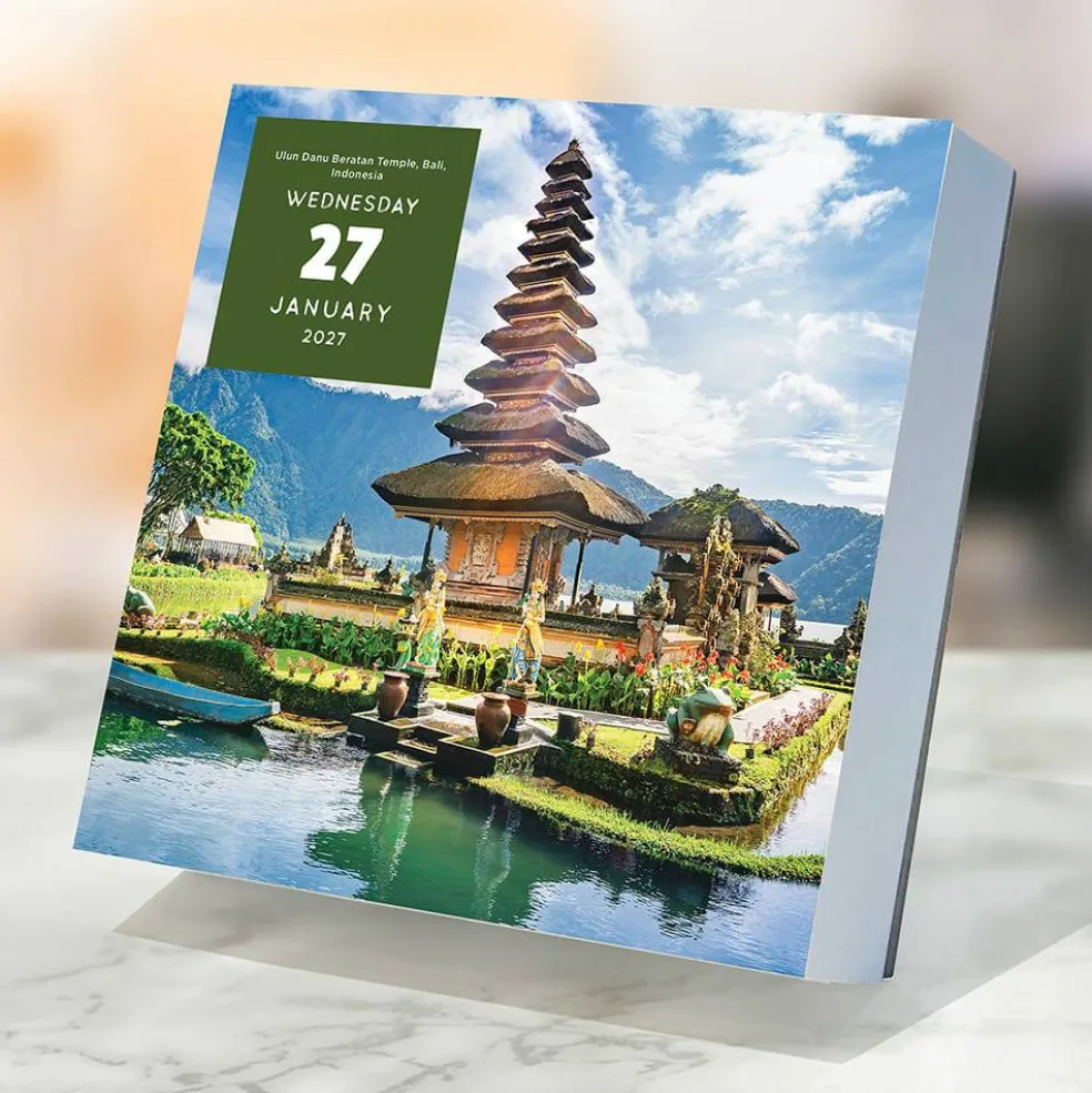 2027 World Travel Daily Desktop Calendar