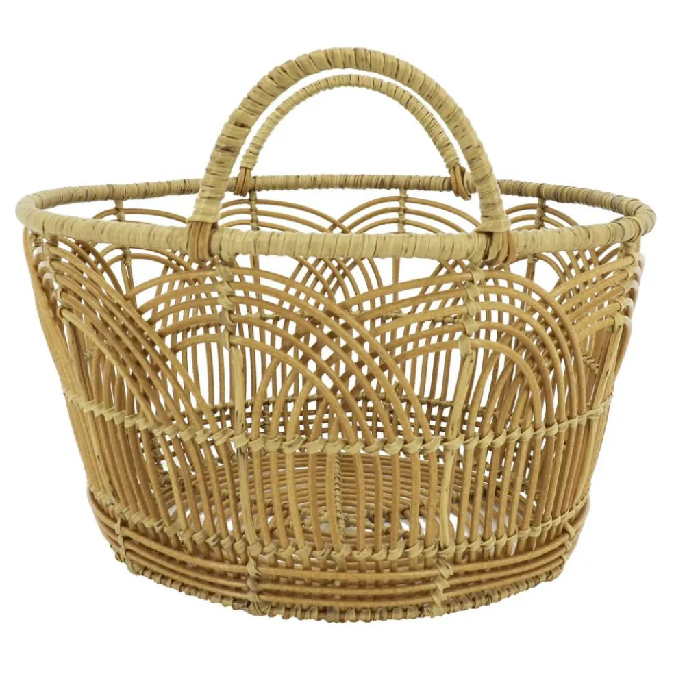 16" Woven Arch Plastic Basket with Handles by Ashland®