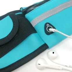 Wrapables Adjustable Neoprene Running Belt, Waterproof Fanny Pack, Workout Pouch for Running Jogging Hiking