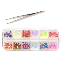 Wrapables Dazzling Nail Art Rhinestones Nail Manicure with Plastic Case