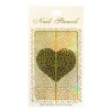Wrapables Gold Nail Art Guide Large Nail Stencil Sheet - Basketweave