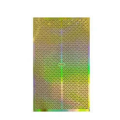 Wrapables Gold Nail Art Guide Large Nail Stencil Sheet - Sunrise1