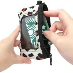 Wrapables Neoprene Mini Wristlet Wallet / Credit Card ID Holder with Lanyard