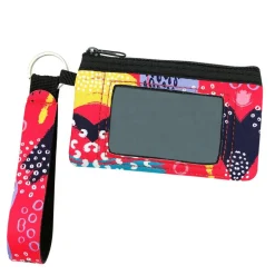 Wrapables Neoprene Mini Wristlet Wallet / Credit Card ID Holder with Lanyard