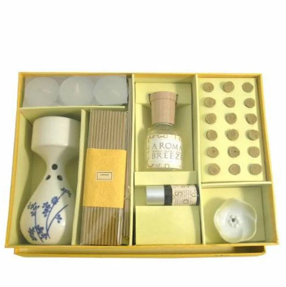 Wrapables Serenity Aromatherapy Incense & Oil Set, Lemon