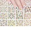 Wrapables 24 Sheets Falala Christmas Nail Stickers Holiday Nails Set Nail Art Sheets
