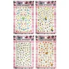 Wrapables 4 Sheets Nail Stickers Nail Art Set