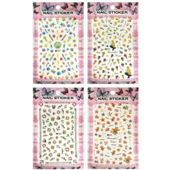 Wrapables 4 Sheets Nail Stickers Nail Art Set
