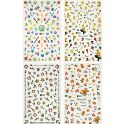 Wrapables 4 Sheets Nail Stickers Nail Art Set