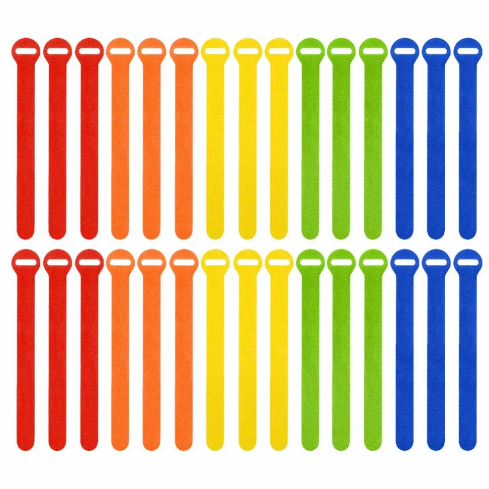 Wrap-It Storage® 6" Multicolor Self-Gripping Cable Ties, 30ct.