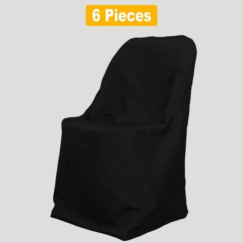 Wrinkle Free Folding Chair Covers for Weddings & Events