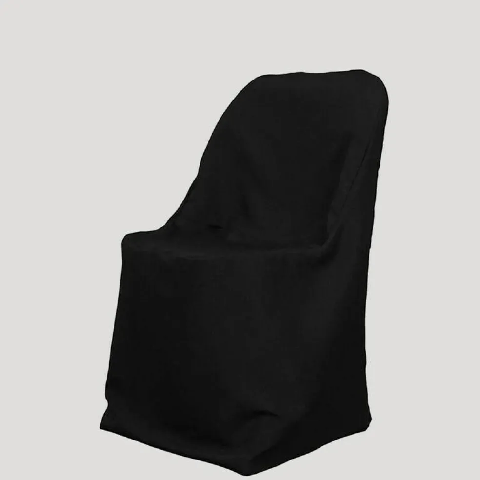 Wrinkle Free Folding Chair Covers for Weddings & Events