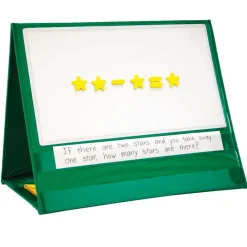 Write-On/Wipe-off Magnetic Demonstration Double-Sided Tabletop Pocket Chart