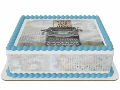 Write your Own Story Birthday Edible Icing Sheets- Assorted Image Cake Toppers-Frosting Sheets- Cookies- Cupcake Toppers