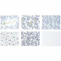4.25" x 5.5" A2 Blue Flower Foil Cards & Envelopes, 50ct. by Recollections™