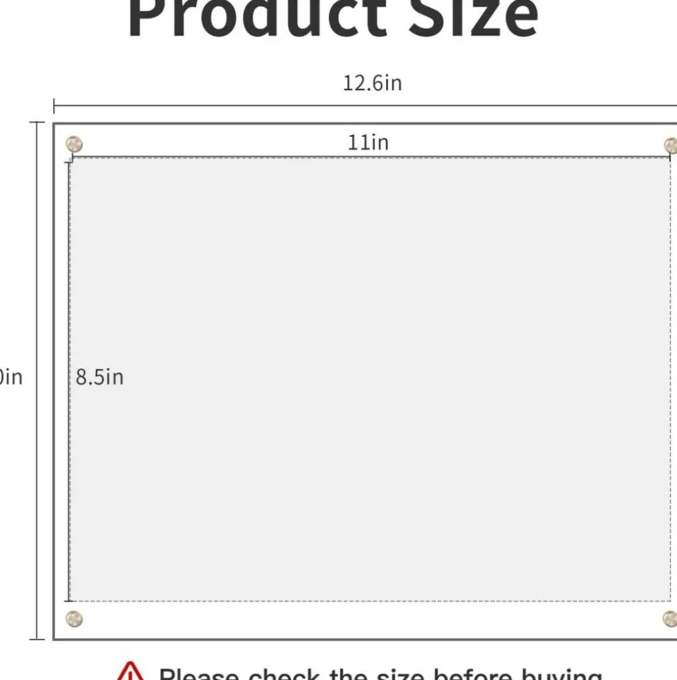 8.5x11 Acrylic Wall Mount Picture Frame Self Adhesive, No Drill Floating Frameless Clear Photo Frame for Artwork or A4 Letter Size Document Display-Full Frame is 10x13