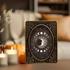5" x 7" Black & Antique Gold Oval Tarot Card Tabletop Frame by Ashland®