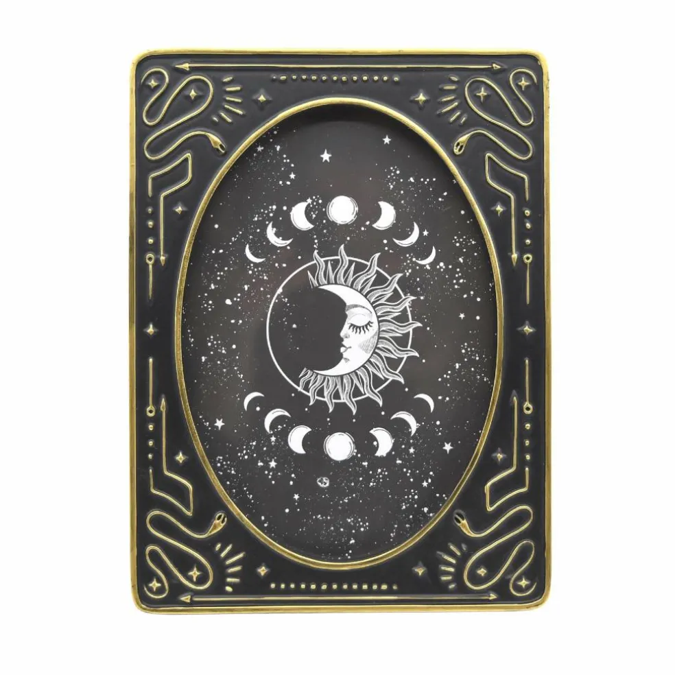 5" x 7" Black & Antique Gold Oval Tarot Card Tabletop Frame by Ashland®