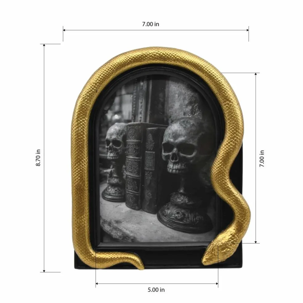 5" x 7" Black & Antique Gold Snake Arch Tabletop Frame by Ashland®