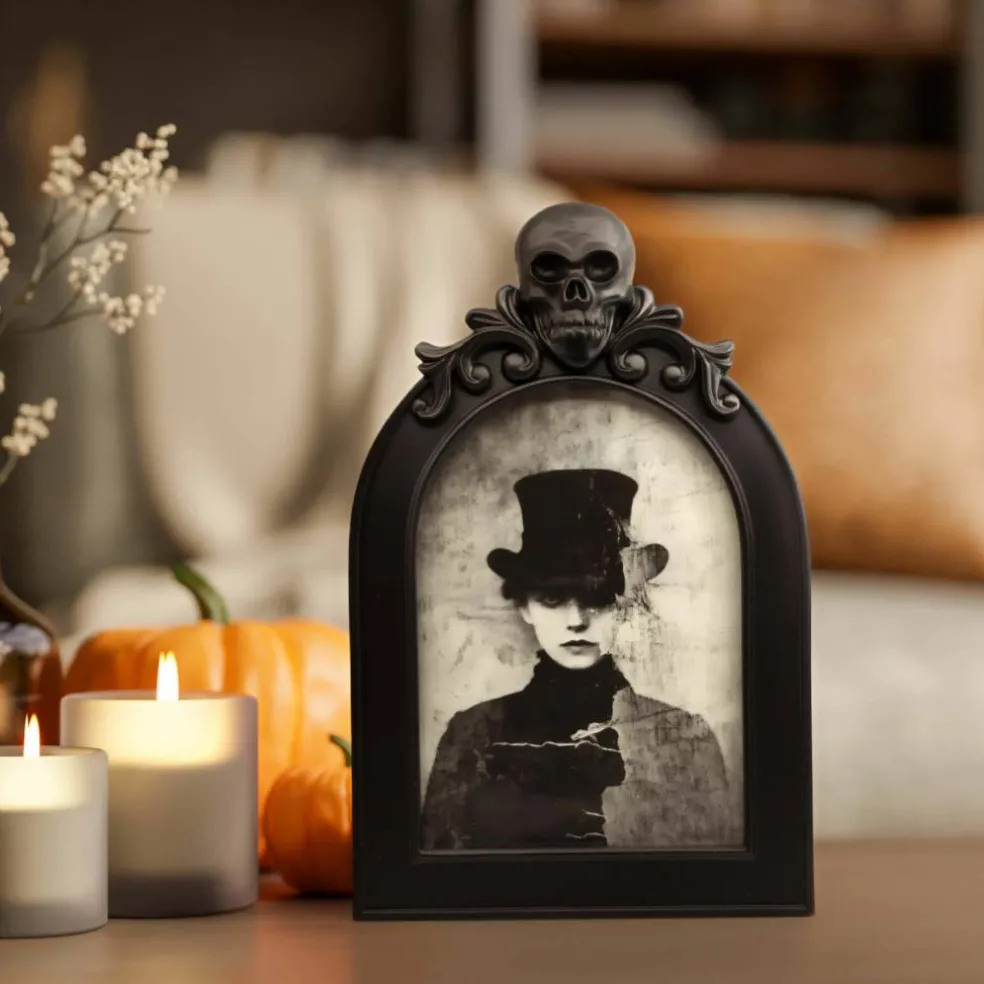 5" x 7" Black Arch with Skull Tabletop Frame by Ashland®